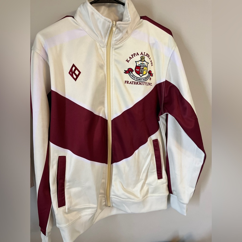 Mens Fraternity Jogging Suit- Crimson & Cream